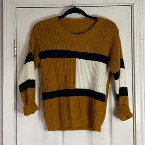 Mustard striped sweater